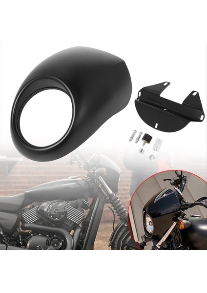 Motosiklet Far Kapağı Harley 883 Için Far Farlama 883 XL1200 Motosiklet Değiştirilmiş Far Kapağı Mat Siyah (Yurt Dışından)