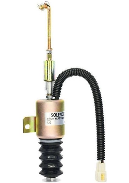 HL49331000144 12V Alev Çıkış Solenoid Valf Motoru Alev Çıkış Switch Yağ Kesme Valfi Cummins Için (Yurt Dışından)