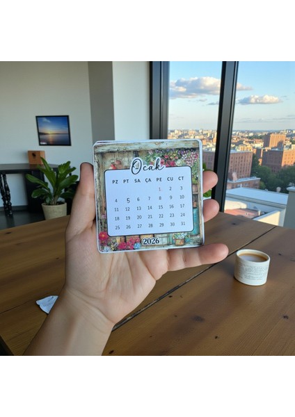 2026 Vintage Mini Masa Takvimi/ahşap Ayaklı/hediyelik/yeni Yıl Hediyesi/ölçülere Dikkat Edelim indirimleri