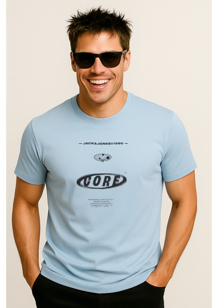 Jcosystematıc J&j Logolu Erkek Açık Mavi Tişört 12286113