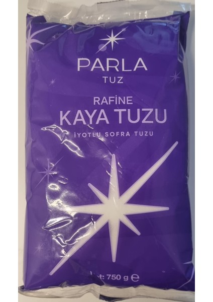 Kaya Tuzu Parlatuz 750GR Kaya Tuzu Rafine Iyotlu Sofra Tuzu