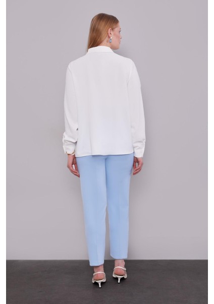 Mavi Ütü Izi Detaylı Pantolon fırsatları