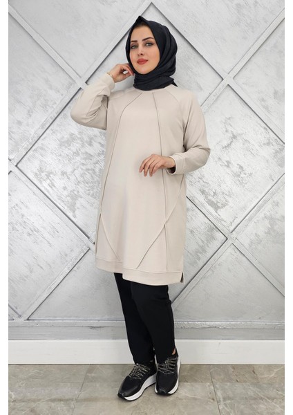 Kadın Nervür Dikim Tesettür Tunik fiyatları
