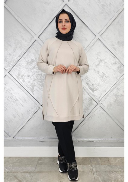 Kadın Nervür Dikim Tesettür Tunik modelleri