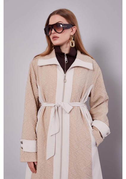 Bej Kendinden Desenli Fermuarlı Kap fiyatları