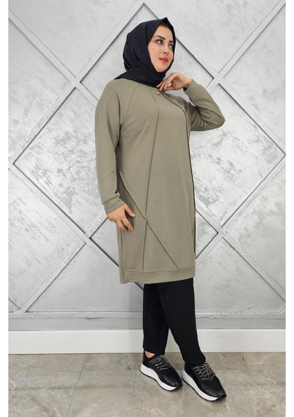 Kadın Nervür Dikim Tesettür Tunik