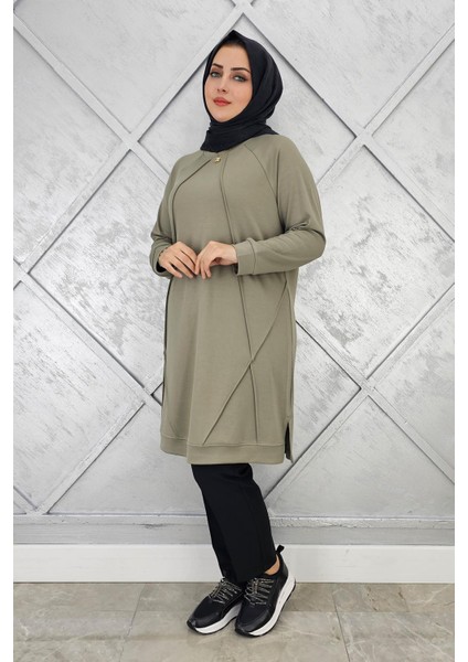 Kadın Nervür Dikim Tesettür Tunik fiyatları