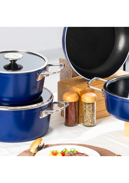 Rozella 7 Parça Titanyum Tencere Seti - Gri fiyatları