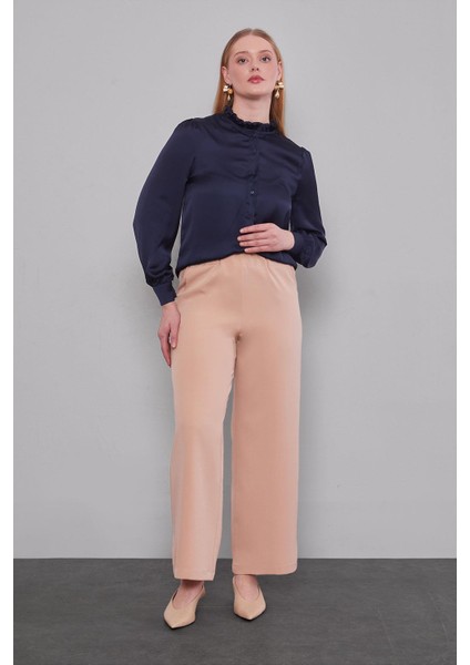 Somon Beli Lastikli Pantolon