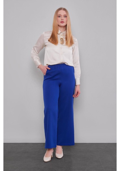 Saks Beli Lastikli Pantolon