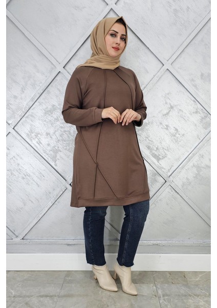 Kadın Nervür Dikim Tesettür Tunik