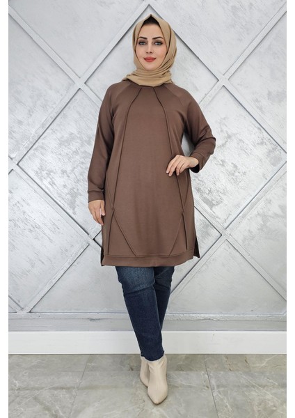 Kadın Nervür Dikim Tesettür Tunik modelleri