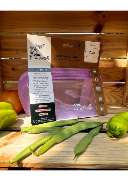 Düz Tabanlı Dik Duran Harım Pack - 1000 ml