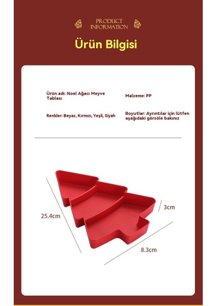 Noel Ağacı Atıştırmalık Tabağı Bölmeli Meyve Tabağı Saklama Kutusu (Yurt Dışından) indirimleri
