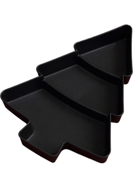 Noel Ağacı Atıştırmalık Tabağı Bölmeli Meyve Tabağı Saklama Kutusu (Yurt Dışından)