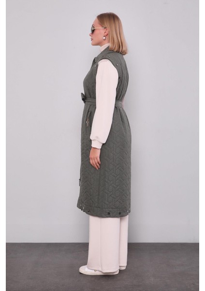 Haki Cep Aksesuar Detaylı Yelek fiyatları