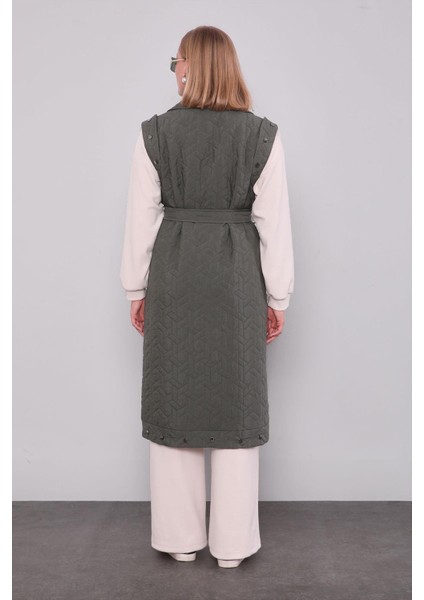 Haki Cep Aksesuar Detaylı Yelek fırsatları