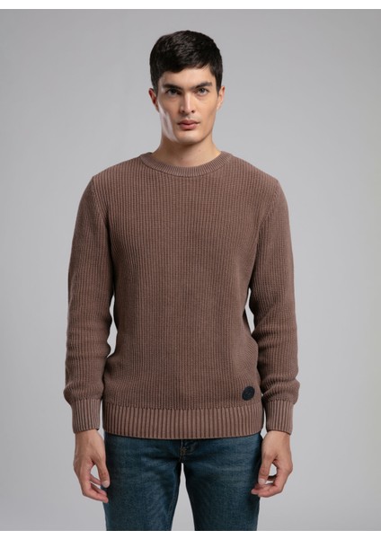 Yuvarlak Yaka Regular Fit Kahve Erkek Kazak 261 Lcm 241027 Wılson Kahve fiyatları