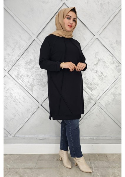Kadın Nervür Dikim Tesettür Tunik