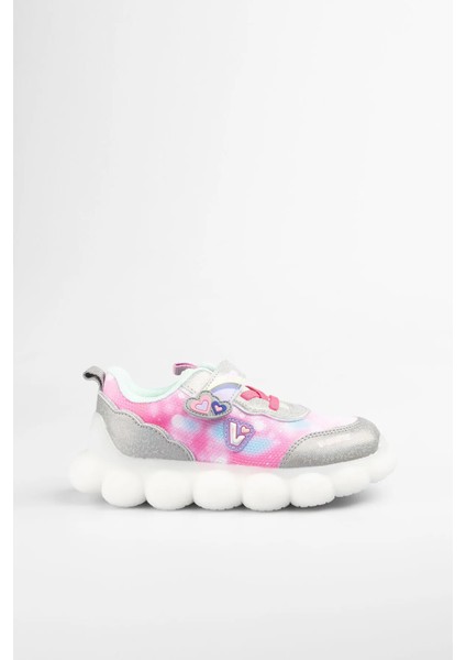 Ballon Işıklı Kız Bebek Gümüş Spor Ayakkabı modelleri