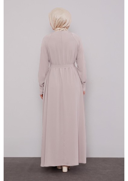 K.bej Düğme Kapamalı Ferace fırsatları