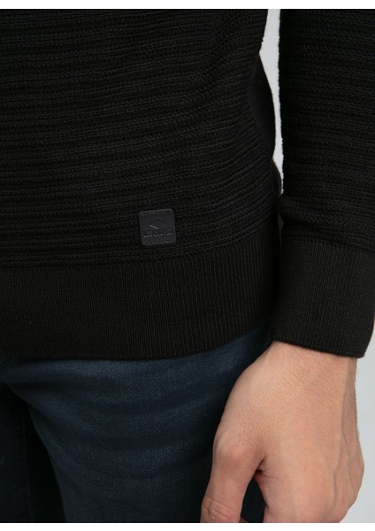 Yuvarlak Yaka Regular Fit Siyah Erkek Kazak 261 Lcm 241018 Duane Siyah modelleri