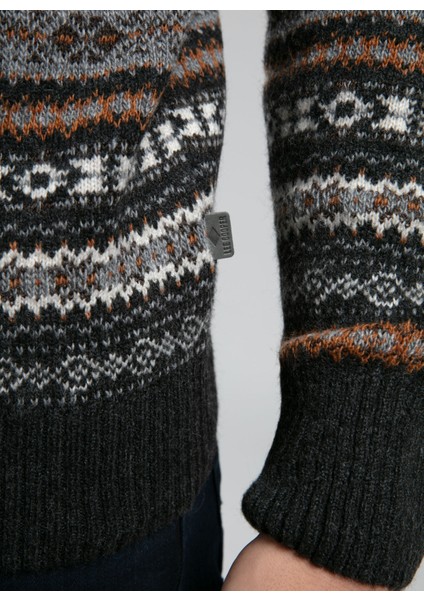 Yuvarlak Yaka Regular Fit Antrasit Erkek Kazak 261 Lcm 241022 Adrıel Antrasit modelleri