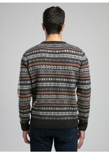 Yuvarlak Yaka Regular Fit Antrasit Erkek Kazak 261 Lcm 241022 Adrıel Antrasit fırsatları