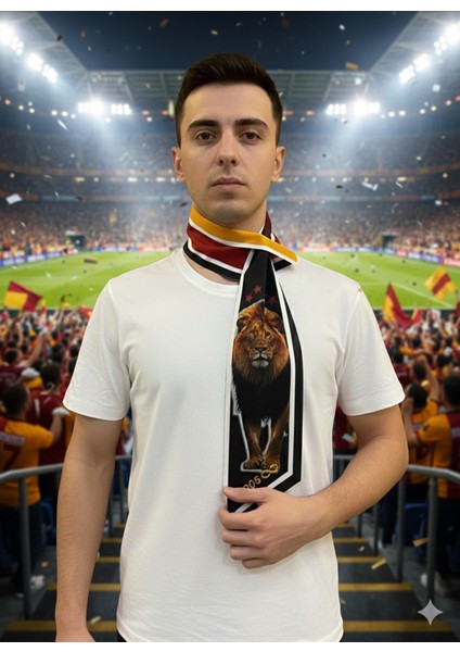 Taraftar Aslan Estascarf Kravat / Fular 85 x 23CM