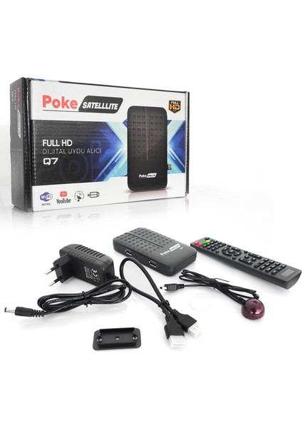Full Hd Uydu Alıcı Youtube Free Iptv Wifi Youtube Pokesat Q7 indirimleri