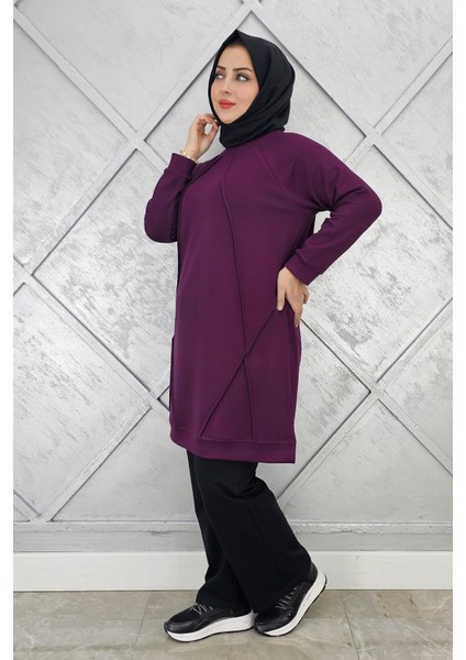 Kadın Nervür Dikim Tesettür Tunik
