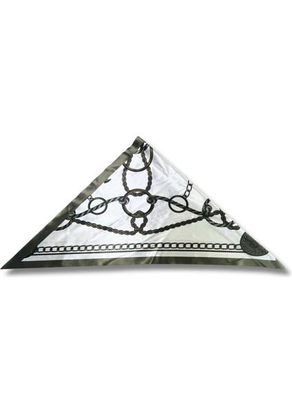 Zincir Desenli Haki Üçgen Fular Bandana Estacraft - 100X45 cm modelleri
