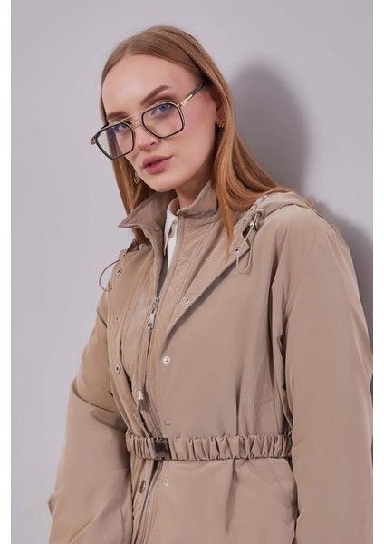 Camel Çıkarılabilir Detaylı Trençkot fırsatları