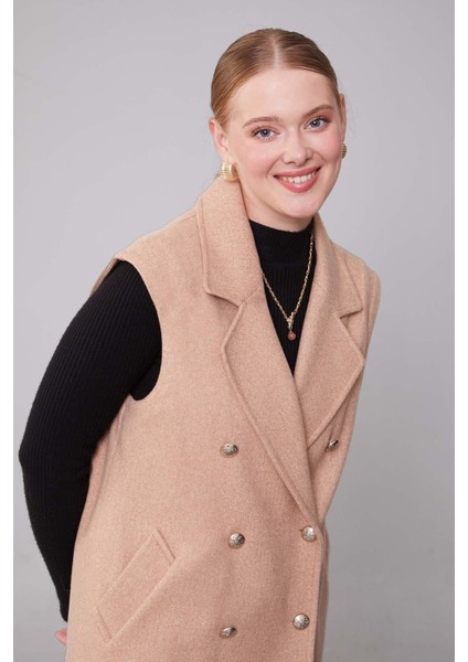 Toprak Maxi Boy Kaşe Yelek fiyatları