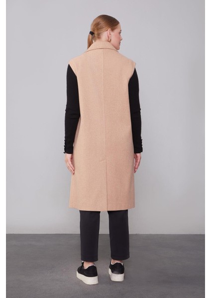 Toprak Maxi Boy Kaşe Yelek fırsatları