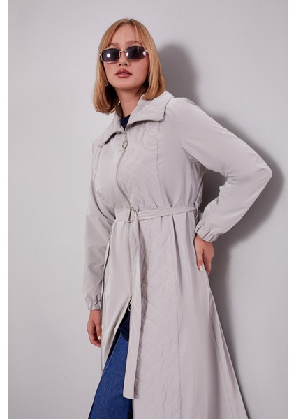 Taş Açılırfermuar Detaylı Trençkot modelleri