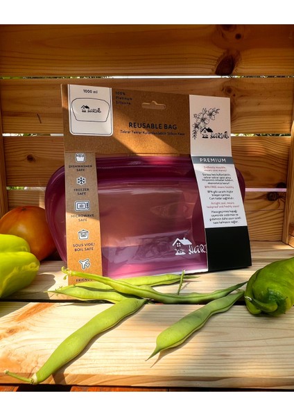 Düz Tabanlı Dik Duran Harım Pack - 1000 ml