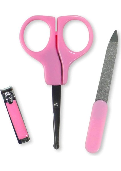 Doğal At Kılı Fırça Masaj Selülit Fırçası + Baby Bebek Tırnak Bakım Seti - Pembe - 2li Set J8S4A0 fırsatları