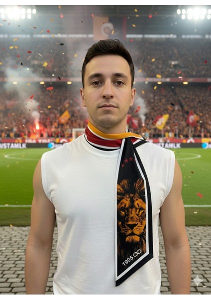 Taraftar 1905 Aslan Estascarf Kravat / Fular 85 x 23CM