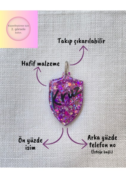 Kalkan Şeklinde Kedi/ Küçük- Orta Irk Köpek- Isimliği/ Künyesi