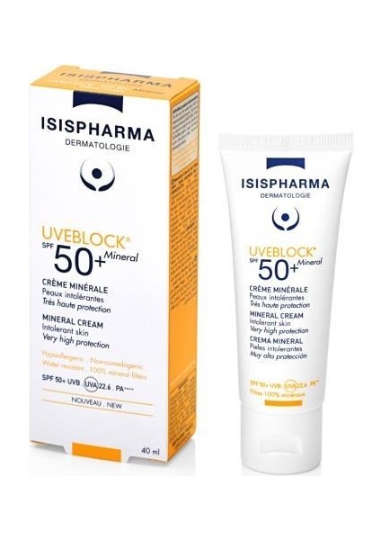 Uveblock Spf50+ Mineral Cream 40 ml