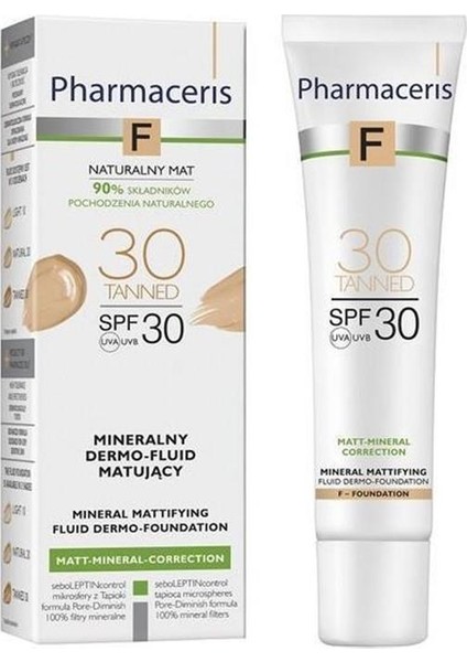 F Mineral Matifying Fluid Dermo-Foundation SPF30 30 Tanned 30 ml fiyatları