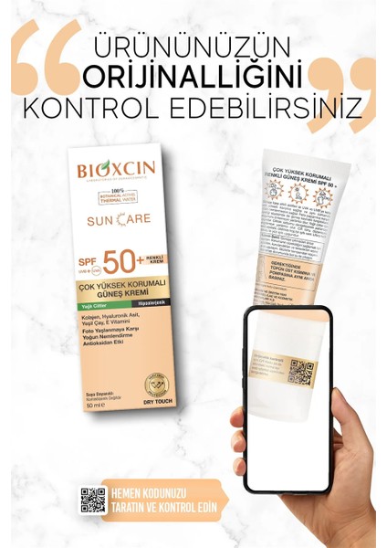 Sun Care Çok Yüksek Korumalı Yağlı Ciltler Için Renkli Güneş Kremi Tinted Spf 50+ 50 ml