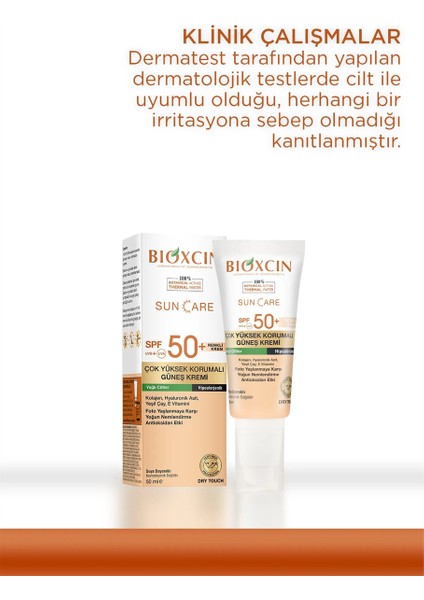 Sun Care Çok Yüksek Korumalı Yağlı Ciltler Için Renkli Güneş Kremi Tinted Spf 50+ 50 ml