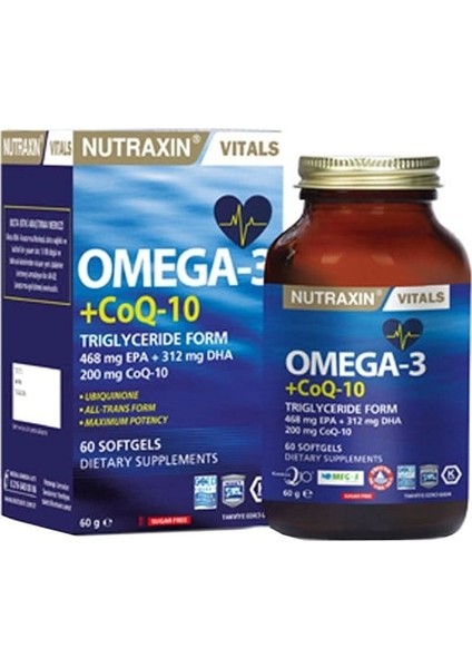 Omega-3 + Coq-10 60 Kapsül fırsatları