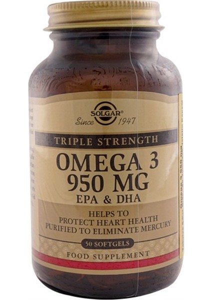 Omega 3 950 Mg 50 Yumuşak Jelatin Kapsül fiyatları