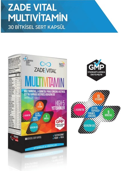 Multivitamin 30 Bitkisel Kapsül fiyatları