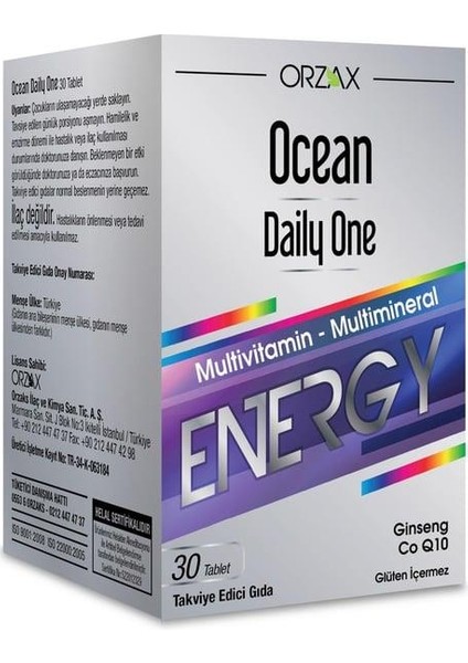 Ocean Daily One Energy 30 Tablet indirimleri