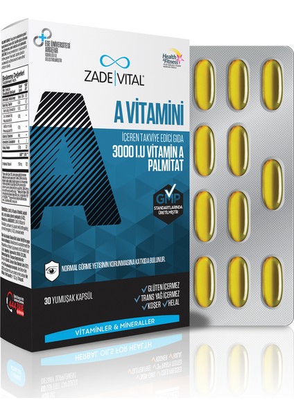 A Vitamini 30 Yumuşak Kapsül