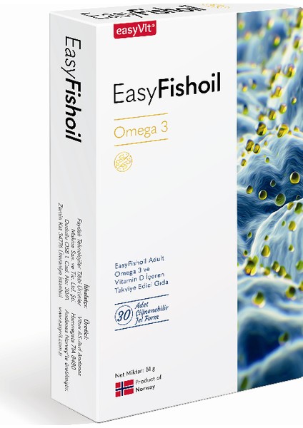 EasyFishOil Omega 3 Yetişkin 30 Çiğnenebilir Jel Tablet